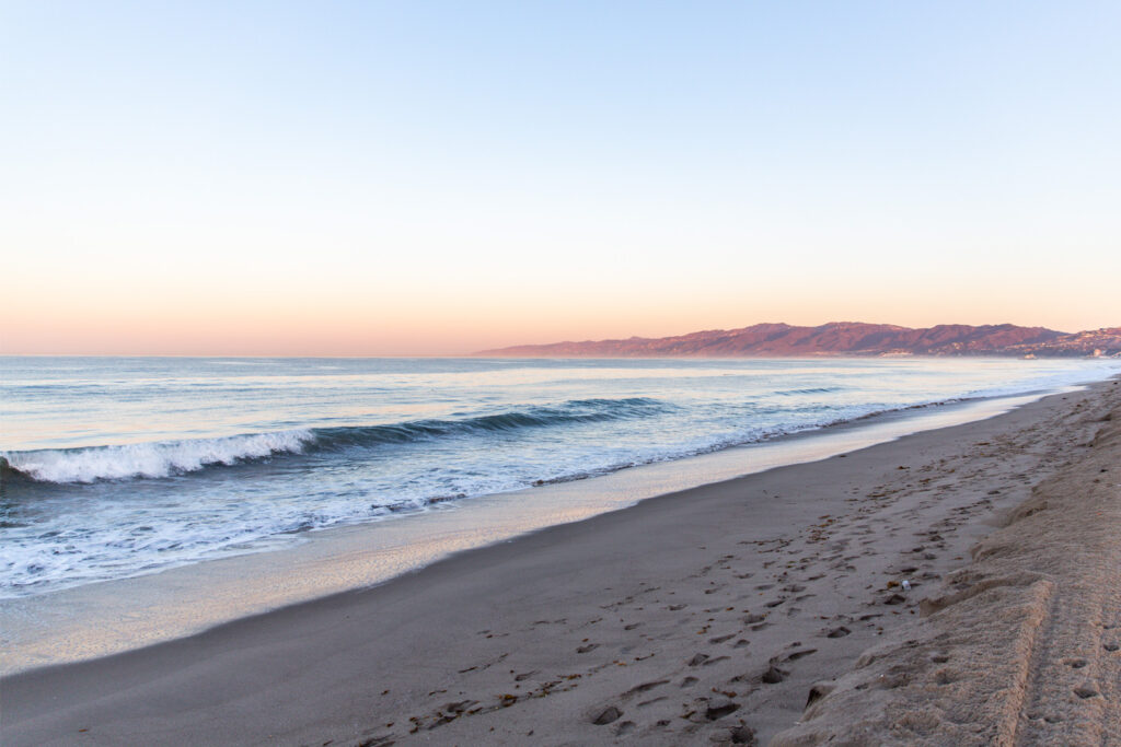 Beach at sunset