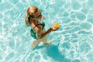 Poolside drinks