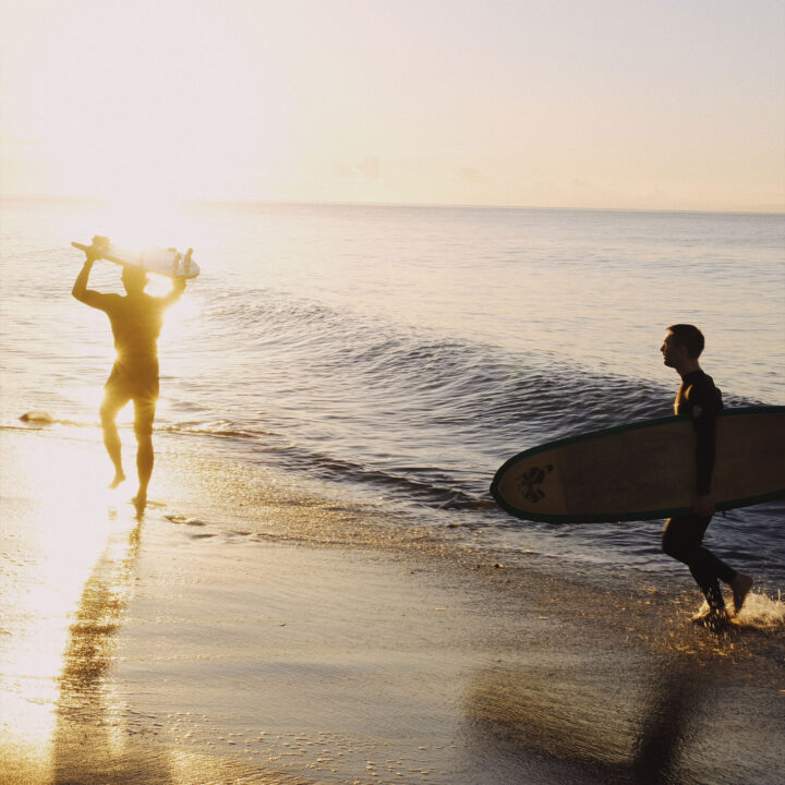 Surfers in Malibu